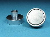 Flachgreifer SmCo oder NdFeB mit Gewindebuchse