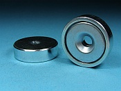 Flat Grips of NdFeB with Bore and Counterbore